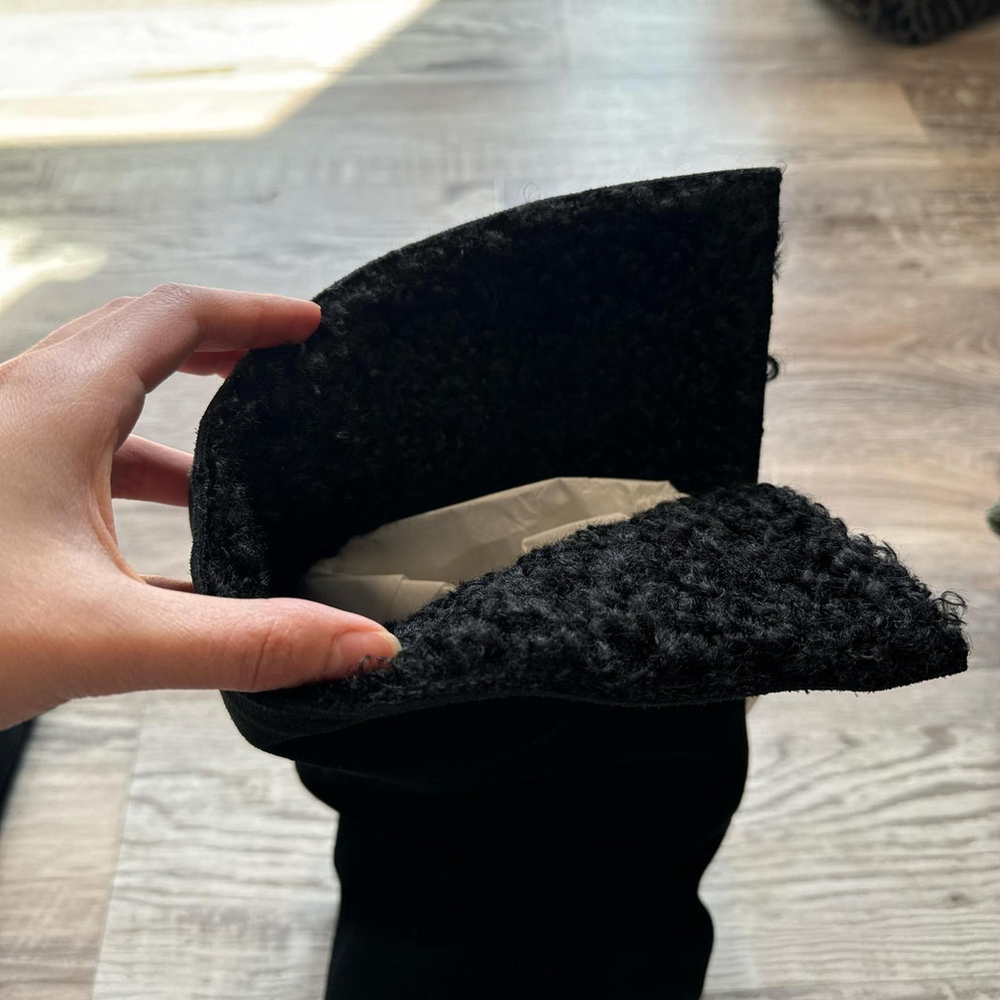 ZARA HEELED SUEDE KNEE HIGH BOOTS. Brand new with tag. - Picture 6 of 8